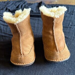 UGG Tan Kids Boots with Cream Lining